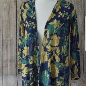 Xs Lularoe Sarah Floral Cardigan Duster